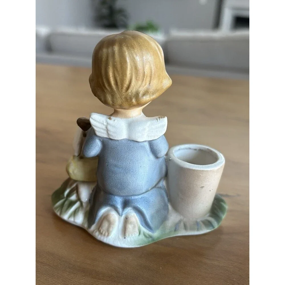 Vintage 1963 Holt Howard Angel & Baby Candle Holder Figurine